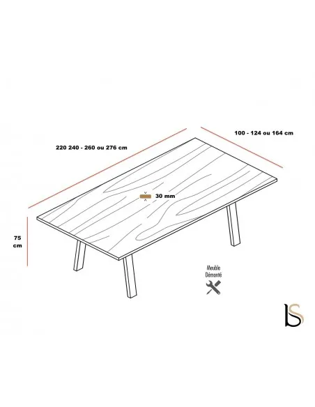 Table de réunion bois Take-Off  Bralco - Bureau-Store