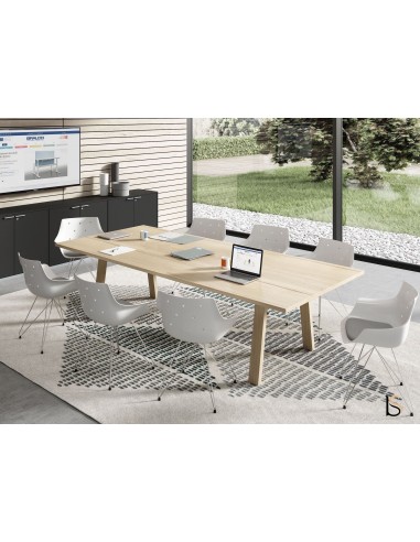 Table de réunion bois Take-Off – Bralco