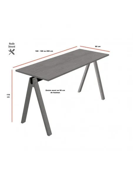 Table haute Viga  MDD - Bureau Store