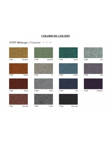 Chaise avec assise tissu Artea - Sokoa