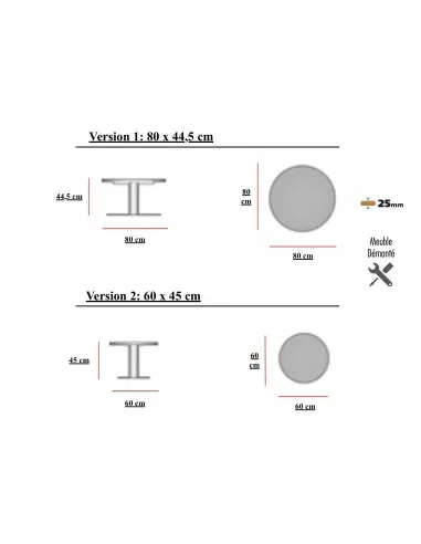Table basse d’accueil ronde Tak Mobel Linea - Bureau-Store