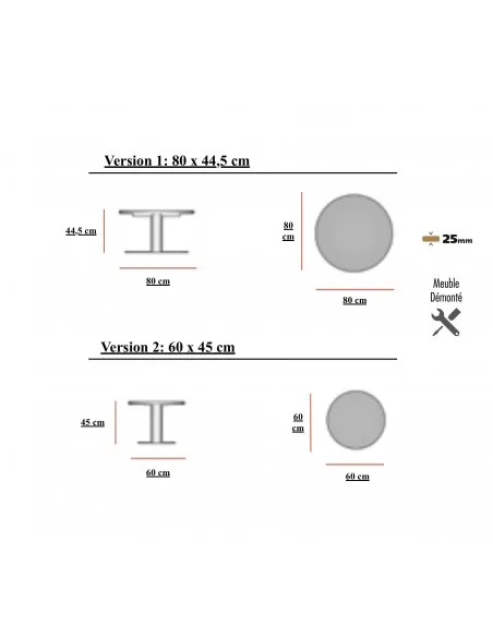 Table basse d’accueil ronde Tak Mobel Linea - Bureau-Store