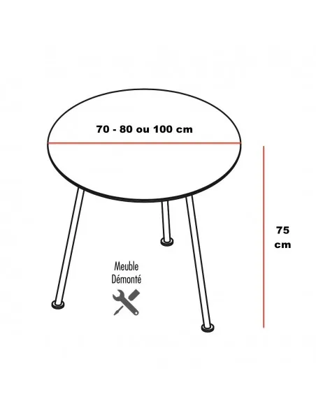 Table de réunion ronde New School – Bureau Store