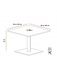 Table carrée ROL - Mobel Linea 2