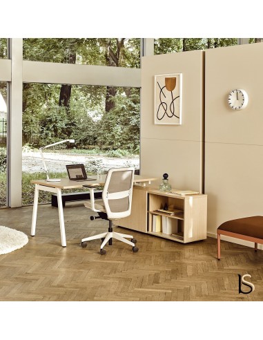 Bureau Manager avec crédence Ogi M - MDD