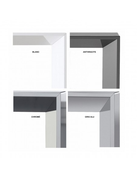 coloris pietements bureau star mobellinea: gris alu, gris anthracite, blanc ou chrome