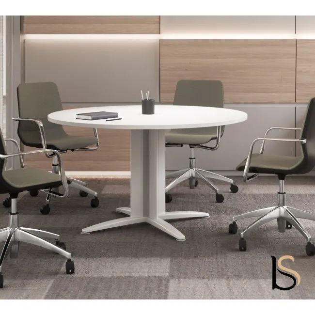 table de réunion ronde 4 personnes Sigma- Mobel Linea