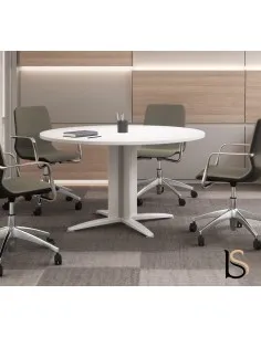 table de réunion ronde 4 personnes Sigma- Mobel Linea