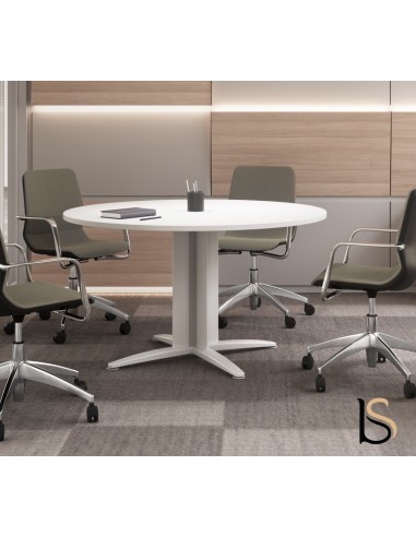 table de réunion ronde 4 personnes Sigma- Mobel Linea