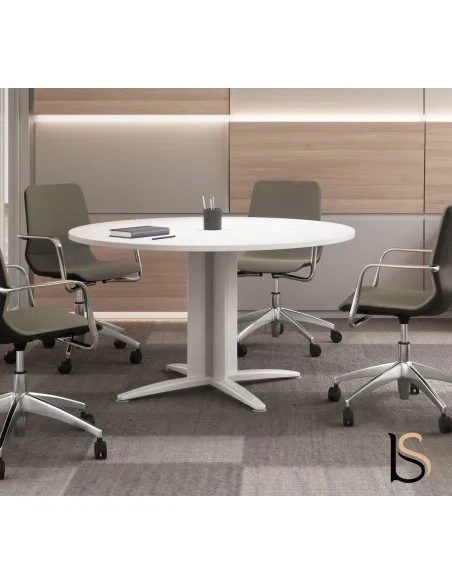 table de réunion ronde 4 personnes Sigma- Mobel Linea