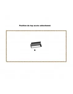 Top access pour câbles sous bureau Mobel Linea 2