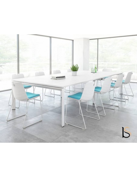 Table de réunion rectangulaire design Mobel Linea