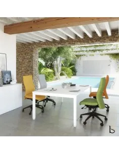 Table de réunion Tempo - Mobel Linea blanche