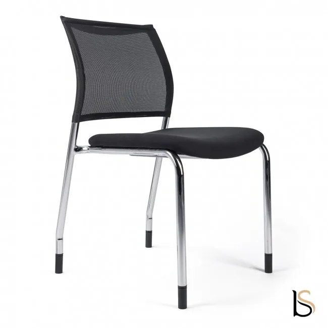 Chaise de réunion design avec dossier en résille
