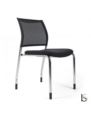 Chaise de réunion design avec dossier en résille