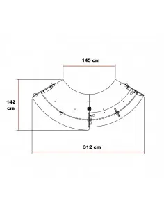 Bureau d'accueil design Glasse - Quadrifoglio avec accès PMR 2