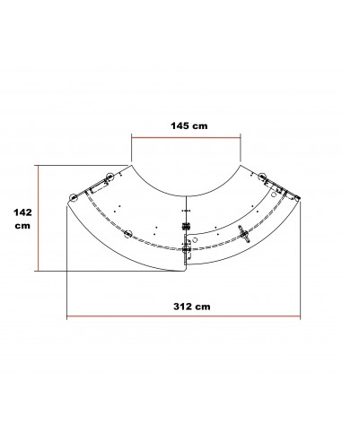 Banque d'accueil Glass avec accès PMR...