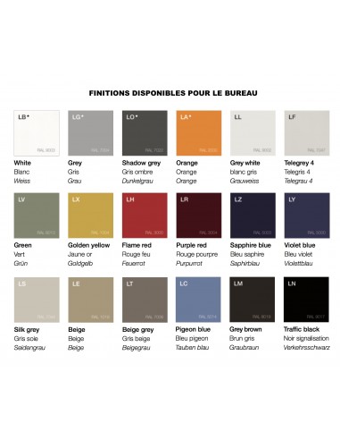 Comptoir d'accueil Glass finition...