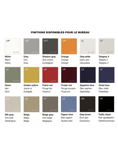 Comptoir d'accueil Glass finition laquée - Quadrifoglio