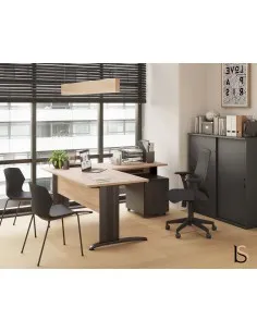 Bureau secrétariat Sigma avec retour à gauche 2