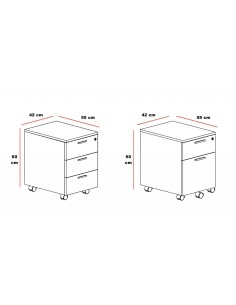 Caisson de rangement Ofitres 2