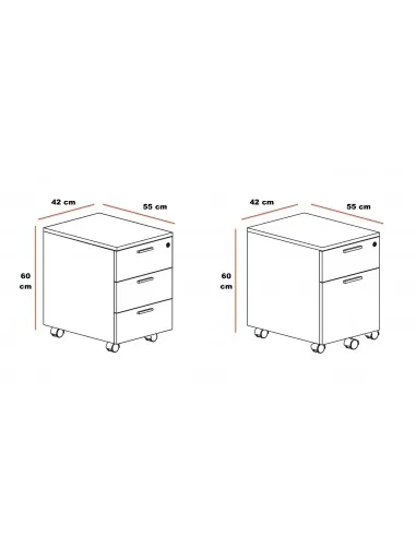 Caisson de rangement pour bureaux Ofitres - Bureau-Store