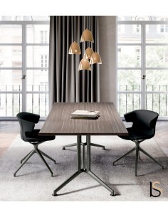 Table de réunion design forme rectangulaire X2 - Officity