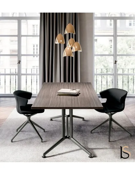 Table de réunion design forme rectangulaire X2 - Officity