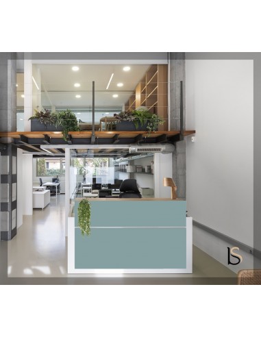 Bureau de réception de couleur avec kit éclairage Avant - Ofitres