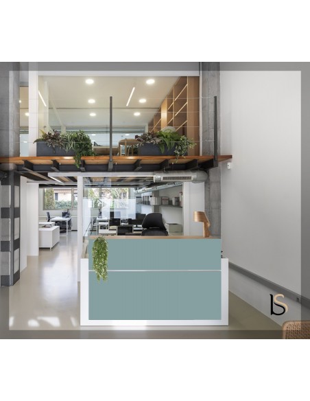 Bureau de réception de couleur avec kit éclairage Avant - Ofitres