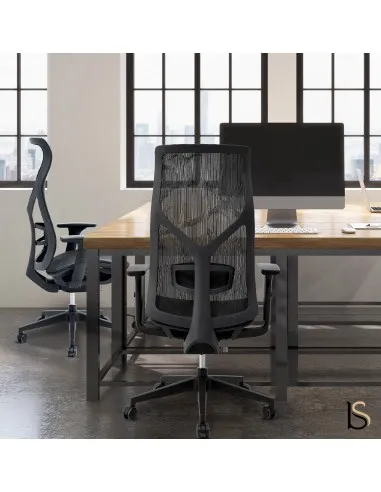 Fauteuil Design tout résille avec accoudoirs réglables 3D. Grand confort !
