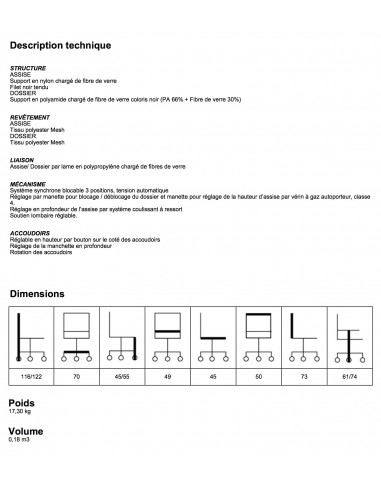 Fauteuil en résille Area - Bureau-Seat