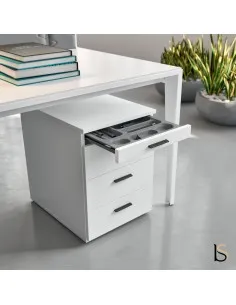 Caisson design 3 tiroirs et tirette plumier