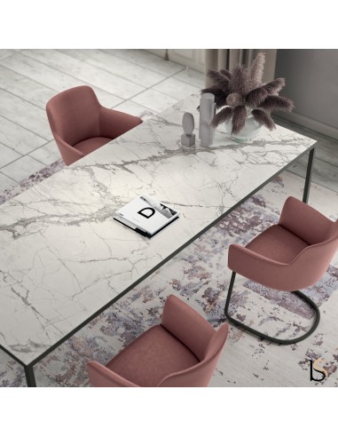 Table de conférence X6 - Officity, plateau en marbre