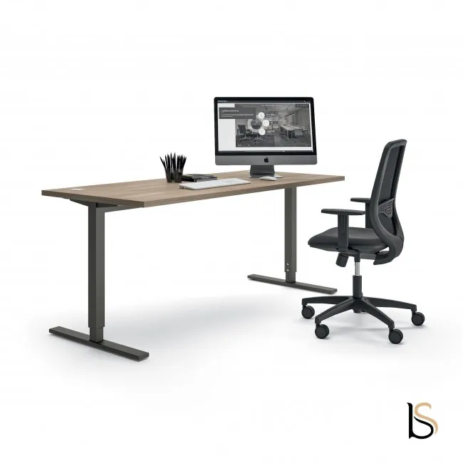 Bureau réglable en hauteur manuel pas cher. Quadrifoglio - Idea Tube