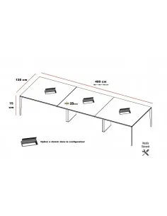 Table de réunion au design élégant X5 - Officity 2