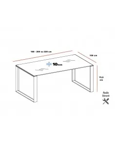 Bureau de Direction en verre X7 Officity 2