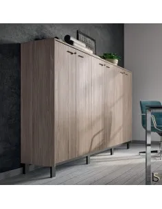 armoire de bureau 6 portes avec rangement pour classeurs