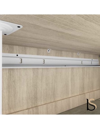 goulotte guide câbles pour banques d'accueil Delta de Mobel Linea.