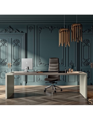 Bureau de Direction en bois et pieds laqués E10 - Quadrifoglio