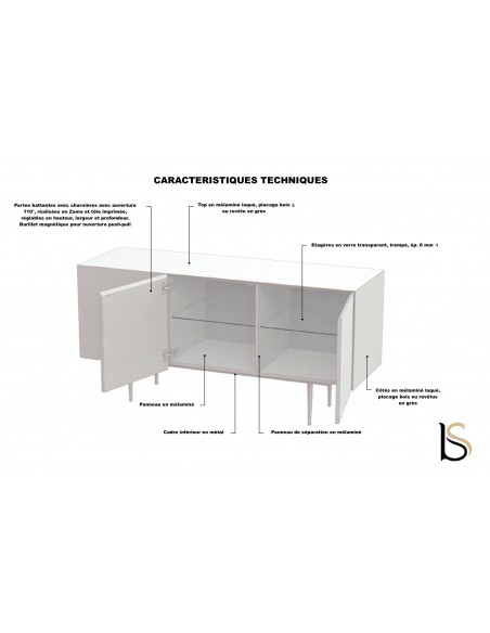 caractéristiques de l'armoire design Bloom - Offcity