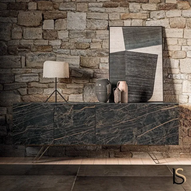 armoire de rangement design Bloom 4 portes battantes - Quadrifoglio