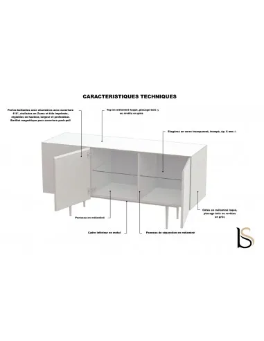 caractéristiques de l'armoire Bloom - Officity