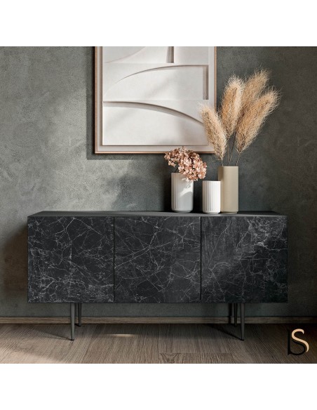 Meuble avec portes en céram Bloom - Quadrifoglio