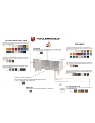 Meuble Bloom finition ébénisterie -...
