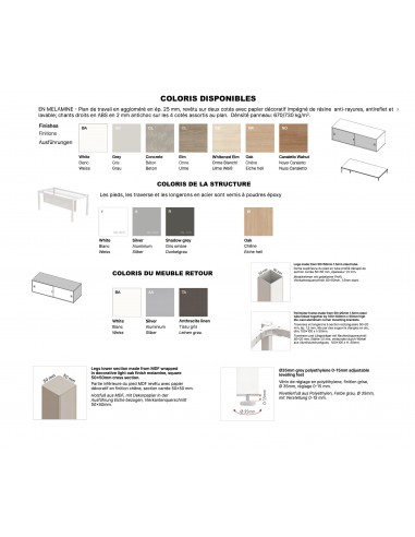 nuancier bureau x4 - quadrifoglio