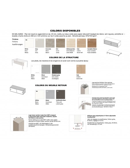 nuancier bureau x4 - quadrifoglio