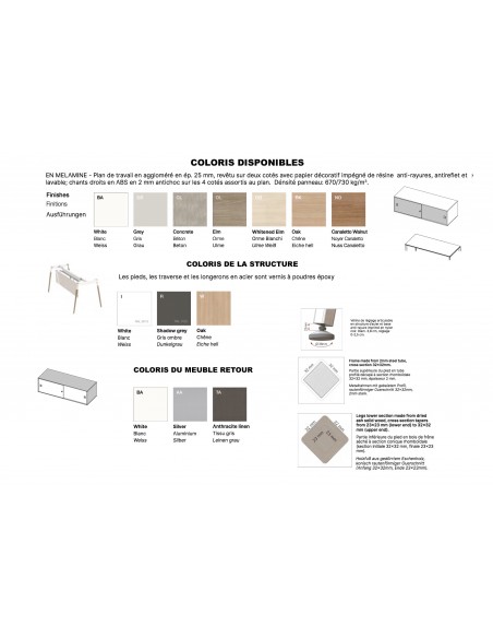 nuancier bureau X3 Quadrifoglio - Officity
