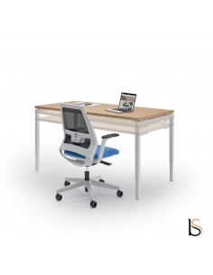 bureau individuel réglable en hauteur version 4 pieds Idea 01 - Quadrifoglio