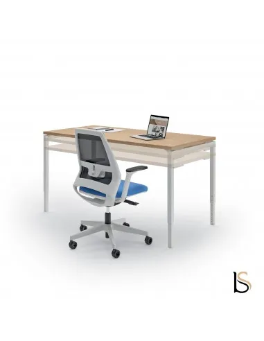 bureau individuel réglable en hauteur version 4 pieds Idea 01 - Quadrifoglio